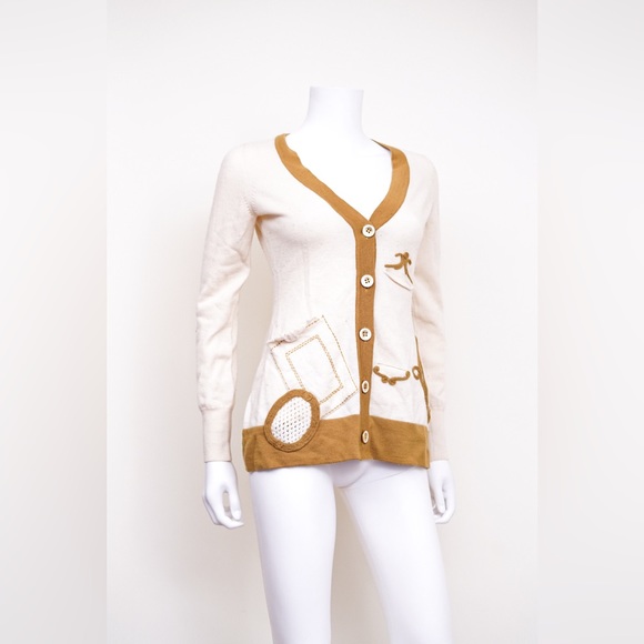 ANTHROPOLOGIE SLEEPING ON SNOW CARDIGAN SIZE XS - Picture 3 of 6